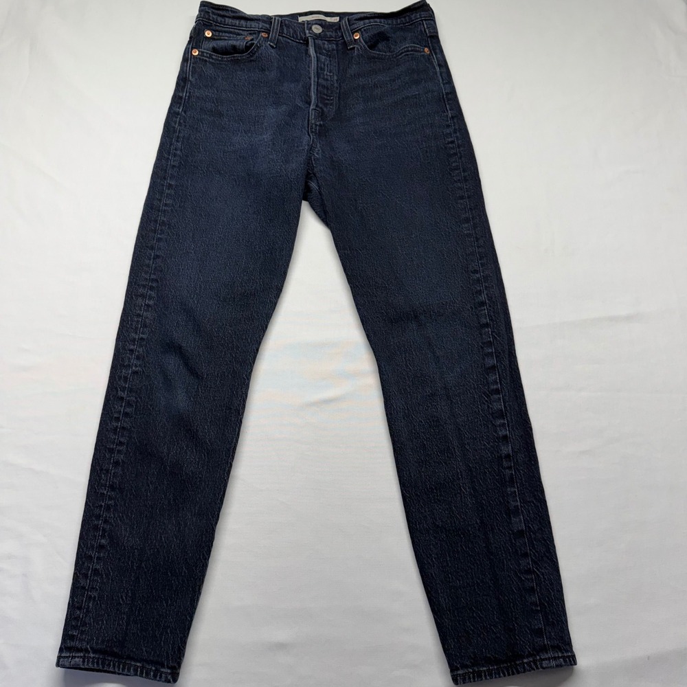 Levi's Premium Wedgie Fit Jeans 29 High Rise Straight Dark Wash Ankle Classic